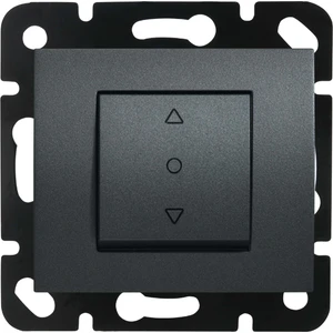 Viko Panasonic Thea Blu Tek Düğmeli Jaluzi Kumanda Anahtarı Füme Renk Çerçevesiz