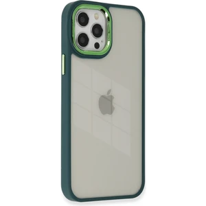 iPhone 12 Pro Max Kılıf Dora Kapak - Haki Yeşil