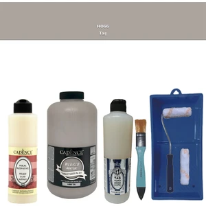 Banyo Mutfak -  Multi H - 066 Taş 2000 ml Parlak Yüzey Ast 500 ml Taş Vernik 500 ml  Satenruloset