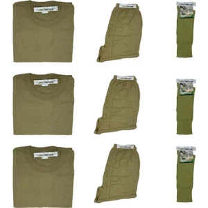 Mrc Tactical Askeri 3'lü Iç Çamaşırı Don Boxer ve Fanila Çorap Takımı