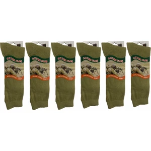 Mrc Tactical 6'lı Askeri Kışlık Havlu Çorap Yeşil-Haki