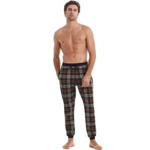 Yeşil - Çok Renkli Erkek Ekose Pijama Alt 40097