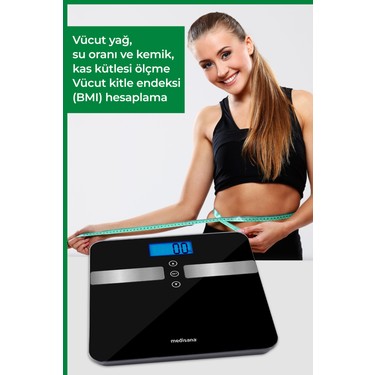 Medisana Alman Tasarım Geniş Işıklı LCD Ekranlı Yağ Ölçer Fiyatı