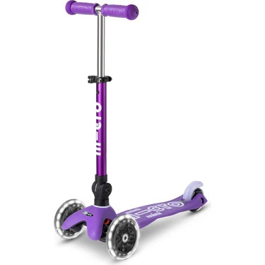 Micro Scooter Mini Micro Deluxe Foldable LED Purple