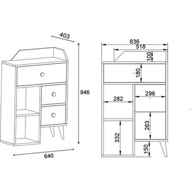 Bmdekor Şifonyer Çekmeceli Zerda Fiyatı - Taksit Seçenekleri