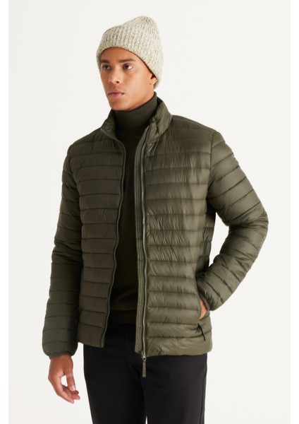 ALTINYILDIZ CLASSICS Erkek Haki Standart Fit Normal Kesim Dik Yaka Desenli Mont fiyatları