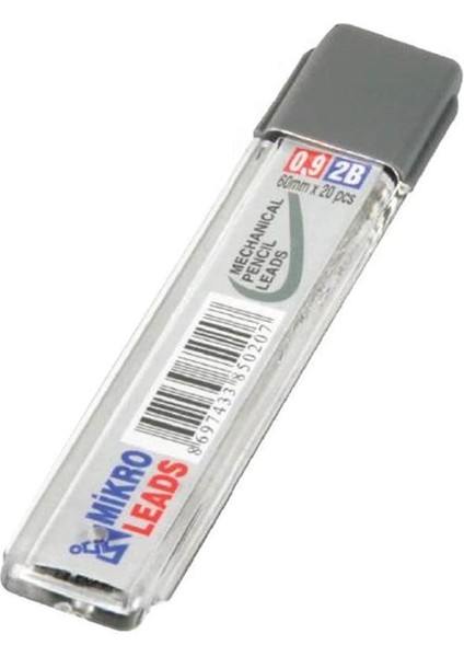 Kalem Ucu 2b 0,9 mm 1 Adet Mekanik Uçlu Otomatik Kurşun Kalem Ucu 2b 60MM x 0,9mm Siyah Uç Kısa