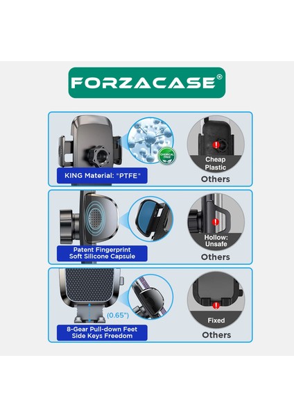 360 Derece Döner Araç Içi Torpido ve Cam Vantuzlu Telefon Tutucu - FC197 indirimleri