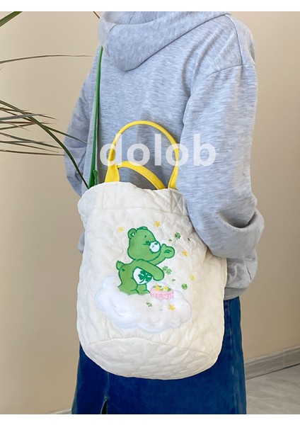 Care Bear Büyük Kapasiteli Kova Kız Dopamin Renkli Omuz Çantası Çanta (Yurt Dışından) fırsatları