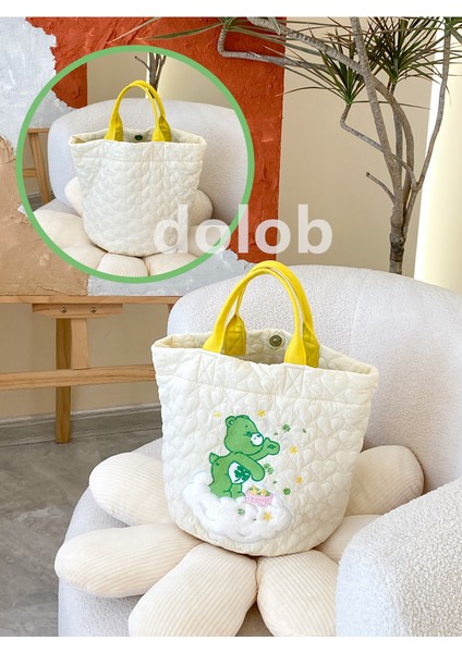 Care Bear Büyük Kapasiteli Kova Kız Dopamin Renkli Omuz Çantası Çanta (Yurt Dışından)