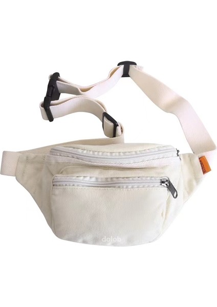 Kadın Crossbody Yıkanmış Kanvas Kadın Düz Renk Omuzdan Askılı Edebi Göğüs Çanta Çanta (Yurt Dışından)