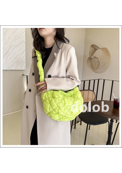 Sonbahar ve Kış Çok Yönlü Ürün Niş Bulut Büzme Ipli Omuz Pilili Crossbody Kadın Büyük Boy Çanta Çanta (Yurt Dışından) fiyatları