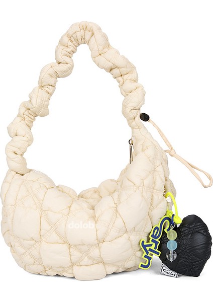 Sonbahar ve Kış Çok Yönlü Ürün Niş Bulut Büzme Ipli Omuz Pilili Crossbody Kadın Büyük Boy Çanta Çanta (Yurt Dışından)