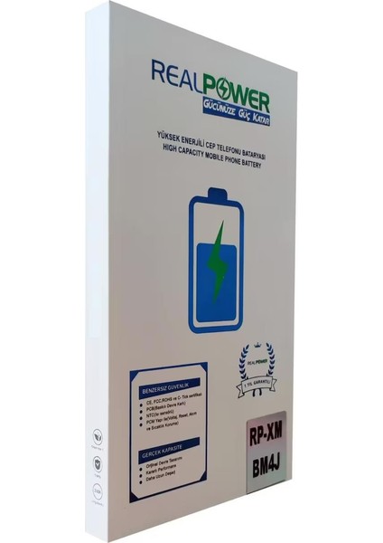 Cep Tel Batarya Redmı Note 10 - Note 10 Lite - Note 10 Pro BM52 REALPOWER