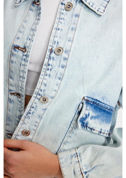 Özel Koleksiyon Cepli Denim Ceket (AG-3003) indirimleri