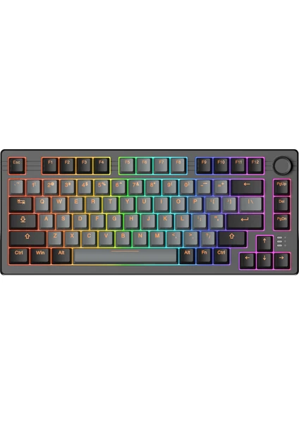 EK75 Pro - Kablosuz Mekanik Oyuncu Klavyesi - Rgb - Dream Switch-Hotswap- Pbt Tuş Takımı