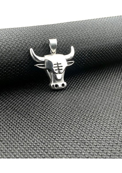 Boğa Kafası Tasarımlı 925 Ayar Gümüş Kolye Ucu fiyatları