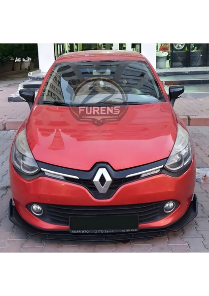 Renault Clio 4 Uyumlu Brabus Ön Lip 3 Parça Kanatlı Lip