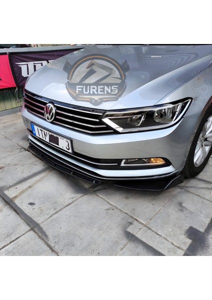 Vw Passat B8 Uyumlu Brabus Ön Lip 3 Parça Kanatlı Lip