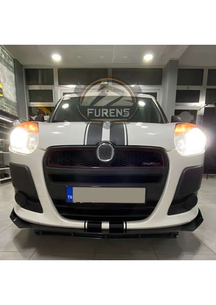 Fiat Doblo D3 - D4 Kasa Uyumlu Brabus Ön Lip 3 Parça Kanatlı Lip