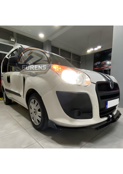 Fiat Doblo D3 - D4 Kasa Uyumlu Brabus Ön Lip 3 Parça Kanatlı Lip