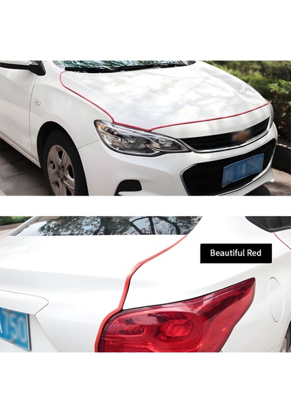 Fruens Peugeot 508 Oto Araç Kapı Koruma Fitili 5metre Parlak Kırmızı Renk indirimleri