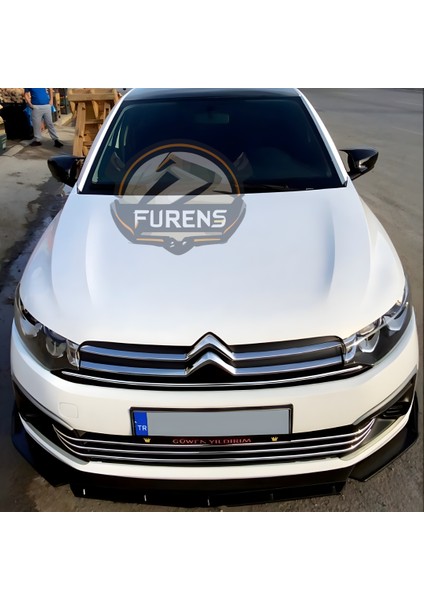 Citroen C Elysee 2012-2019 Uyumlu Brabus Ön Lip 3 Parça Kanatlı Lip