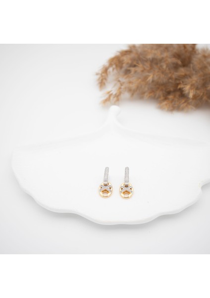 Vip Zirkon Taşlı x Küpe - Altın Renk modelleri