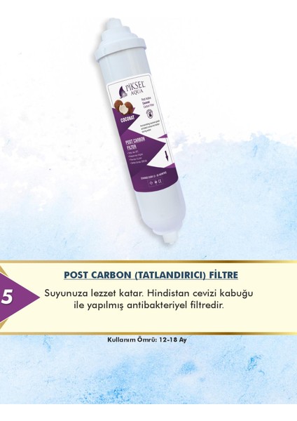 Su Arıtma Cihazı 4' lü Filtre Seti Ön Filtreler ve Tatlandırıcı modelleri