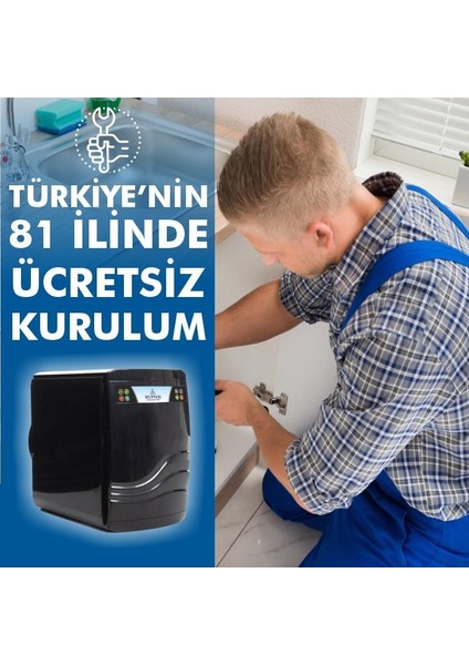 Hypnos 12 Aşamalı Pompalı Master Membranlı Alkali Su Arıtma Cihazı Ücretsiz Kurulum fiyatları