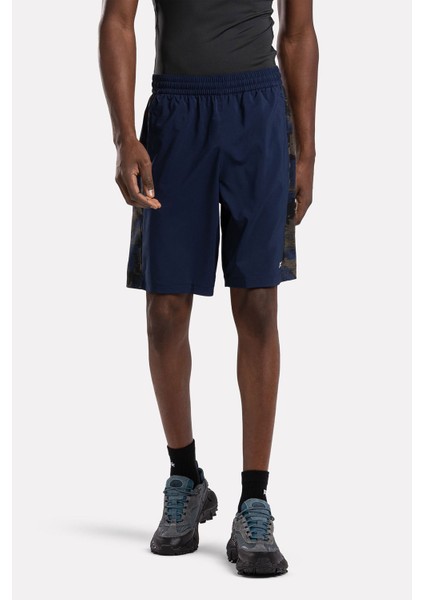 Traın Camo Woven Shorts Lacivert Erkek Şort