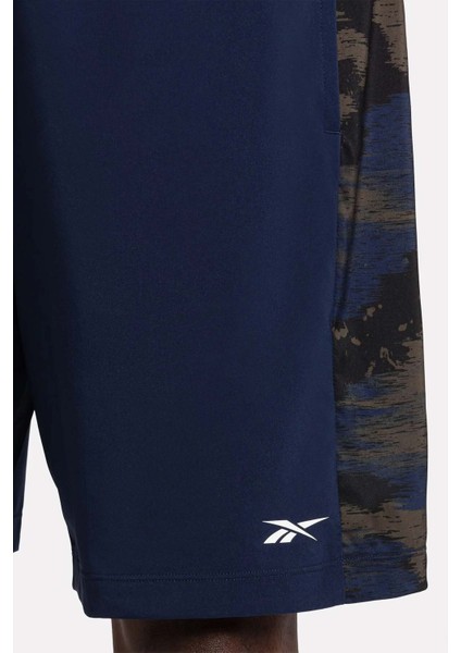 Traın Camo Woven Shorts Lacivert Erkek Şort