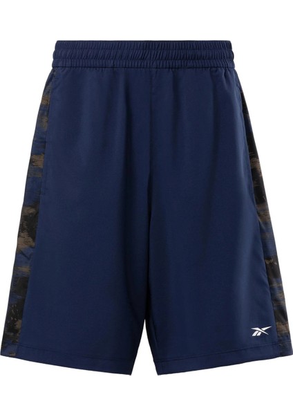 Traın Camo Woven Shorts Lacivert Erkek Şort