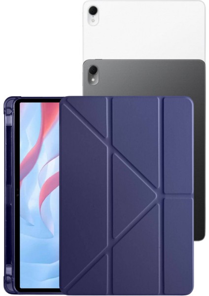 Matepad 11,5 Inç Uyumlu 360 Tam Koruma Sağlayan Fuchsia Kalemlikli Tablet Kılıfı
