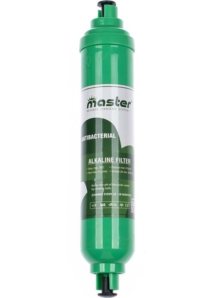 Master Su Arıtma Cihazı Alkalin Filtre Ph Yükseltici Fİltre