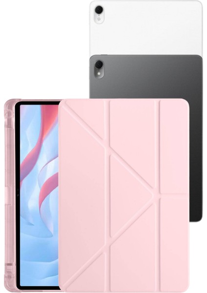 Matepad 11,5 Inç Uyumlu 360 Tam Koruma Sağlayan Fuchsia Kalemlikli Tablet Kılıfı