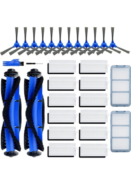 Robovac 11S, 15T, 30, 30C, 15C, 12, 25C, 35C Robotik Elektrikli Süpürgeler Için 30'lu Paket Yedek Parça Aksesuarları (Yurt Dışından)