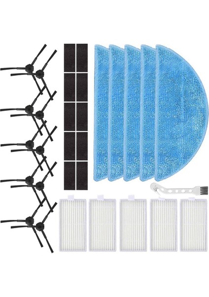 V5S Pro V5S V5 V3 V3S Robot Süpürge Için Yedek Parçalar Hepa Filtre Yan Fırça Seti (Yurt Dışından) modelleri