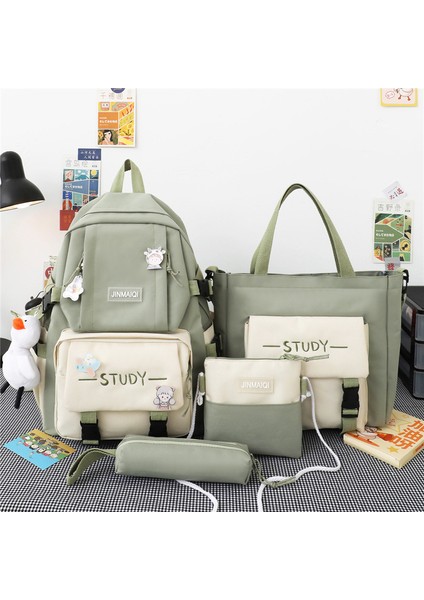 Kampüsü Kanvas Büyük Kapasiteli Öğrenci Okul (Dört Parça) Çantası (Yurt Dışından) fiyatları