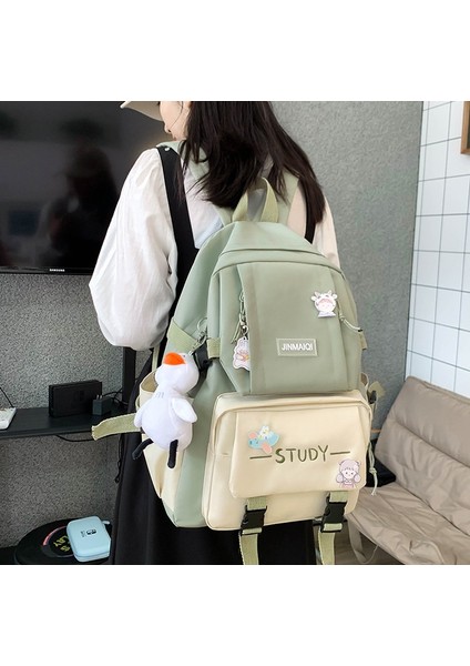 Kampüsü Kanvas Büyük Kapasiteli Öğrenci Okul (Dört Parça) Çantası (Yurt Dışından) fırsatları