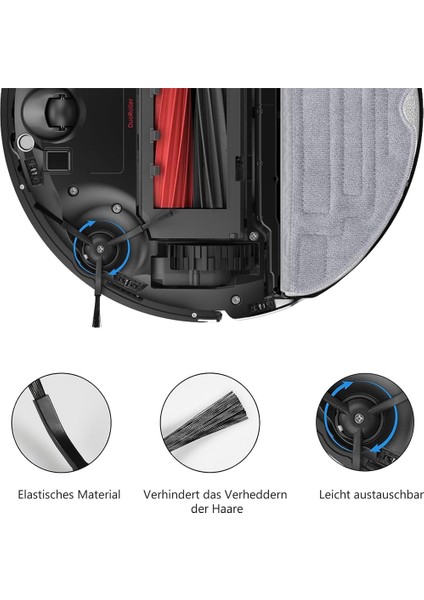 S8 Pro Ultra Aksesuar Seti, Toz Torbası Mendil Mop Yan Fırçaları, Yedek Parçalar Vakum Robotu Aksesuarları (Yurt Dışından)