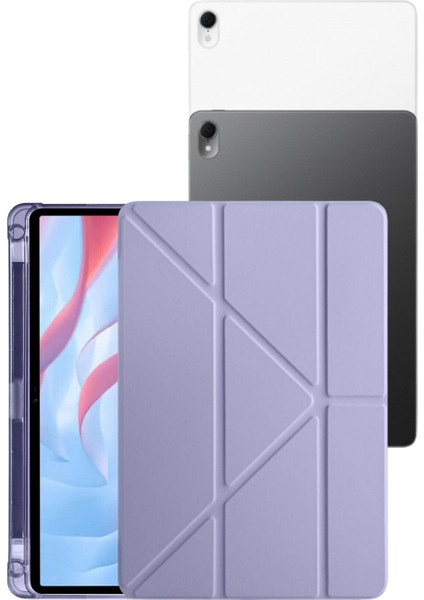 Matepad 11,5 Inç Uyumlu 360 Tam Koruma Sağlayan Fuchsia Kalemlikli Tablet Kılıfı