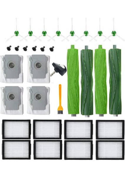 24 Adet Aksesuar Kiti Için I7 I7+ I3 I3+ I4 I4+ I6 I6+ I8 I8+ J7 J7+ E5 E6 E7 Robotlu Süpürge Parçaları (Yurt Dışından)