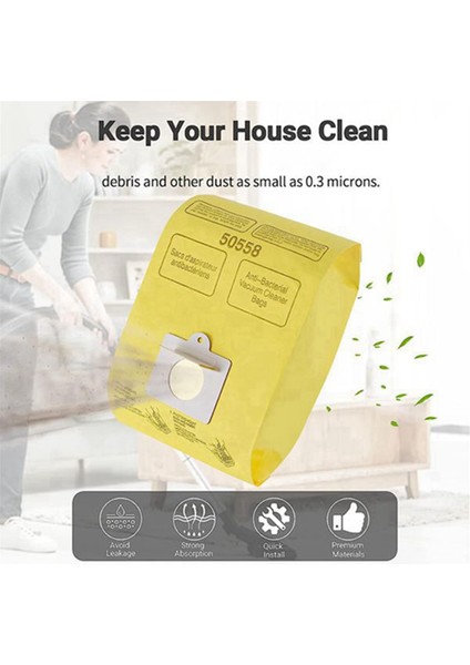 5055, 50557 ve 50558 Teneke Kutu Için 10'lu Paket Tip C/q Yedek Elektrikli Süpürge Torbası (Yurt Dışından) indirimleri