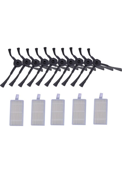 Elektrikli Süpürge Aksesuarları Kiti Panda X500, Gutrend JOY90/FUN 110, CR120/CEN540 Hepa Filtre x 5 Adet + Yan Fırça x 10 (Yurt Dışından)