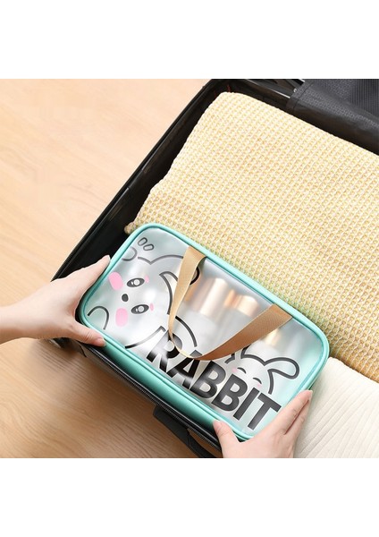 Taşınabilir Su Geçirmez Makyaj Büyük Kapasiteli Şeffaf Makyaj Saklama Çantası (Yurt Dışından) modelleri