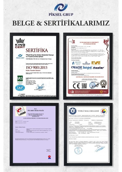 5 Aşamalı Su Arıtma Cihazı Filtre Seti