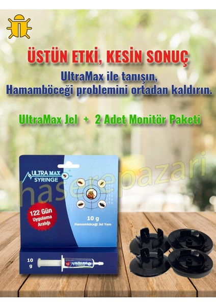Ultramax Hamaböceği Jel Yemi 10Gr+2 Adet Monitör Paketi