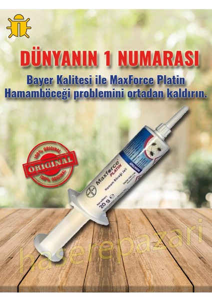 Bayer Maxforce Platin Hamamböceği Jel İlacı 20GR