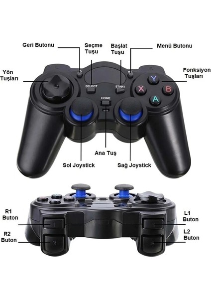 2.4ghz Android Telefon Kablosuz Oyun Kolu Gamepad Pc Tv Box Ps3 fırsatları